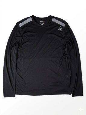 Reebok Speedwick Long Sleeve Training Shirt Men's XL Black Running Gym Tee
